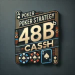 Bold text 'Poker Strategy 40BB Cash' on a stylish casino-themed background with subtle poker elements.