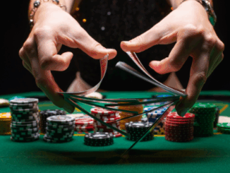 Aggressive poker strategy illustration showing player making bold bets at the table